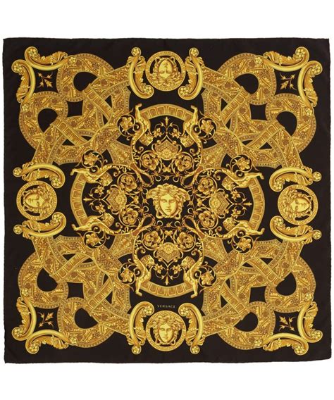 versace silk scarf with chain pattern|gianni versace silk scarf.